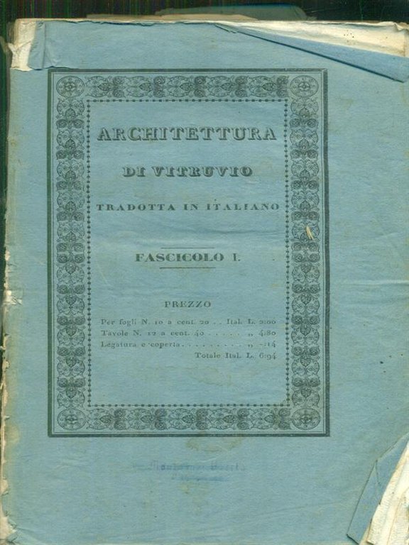 Architettura di Vitruvio 9vv