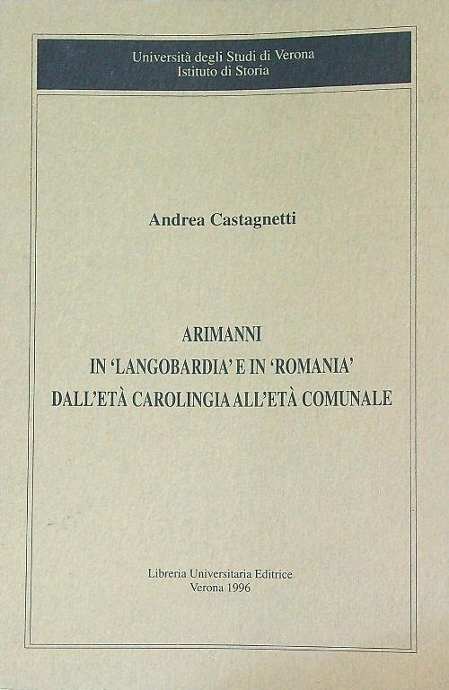 Arimanni in 'Langobardia' e in 'Romania