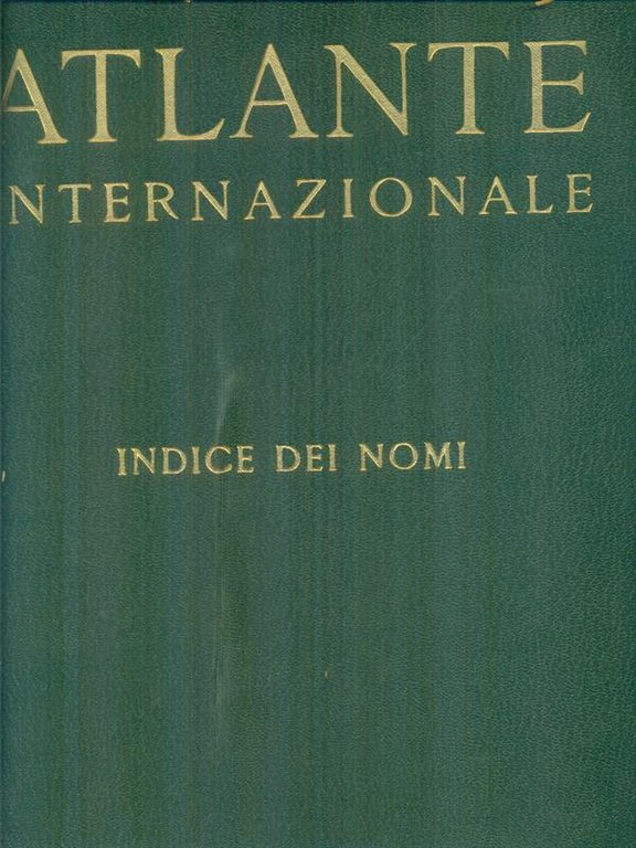 Atlante internazionale indice dei nomi | Immagine Gallery 2