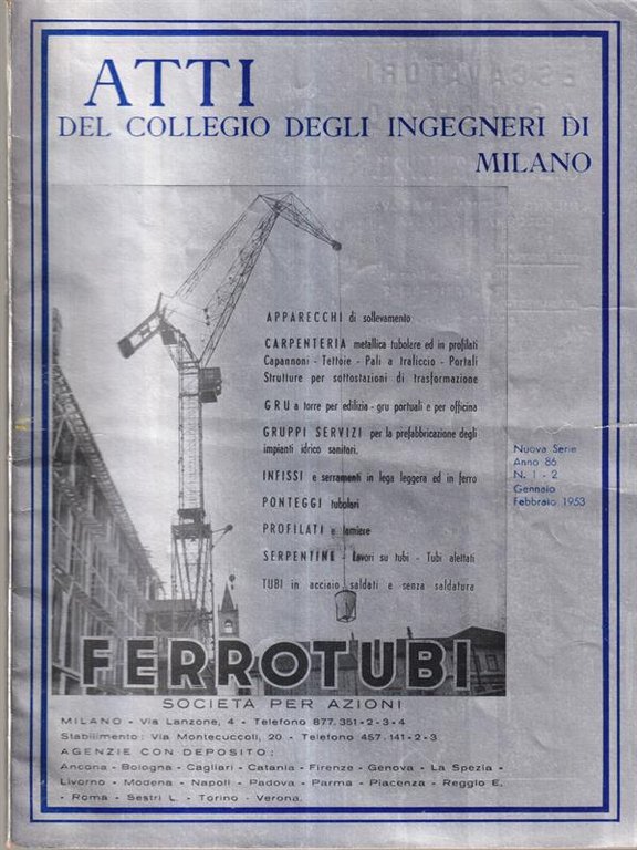 Atti del collegio degli ingegneri di Milano anno 86 n. … | Immagine Gallery 2