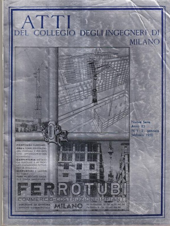 Atti del collegio degli ingegneri di Milano n. 1-2 anno … | Immagine Gallery 2