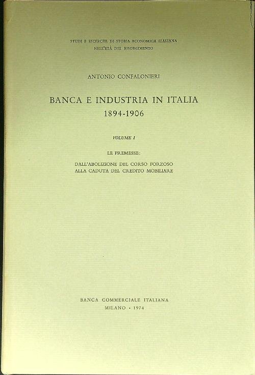 Banca e industria in Italia 1894-1906 vol. I
