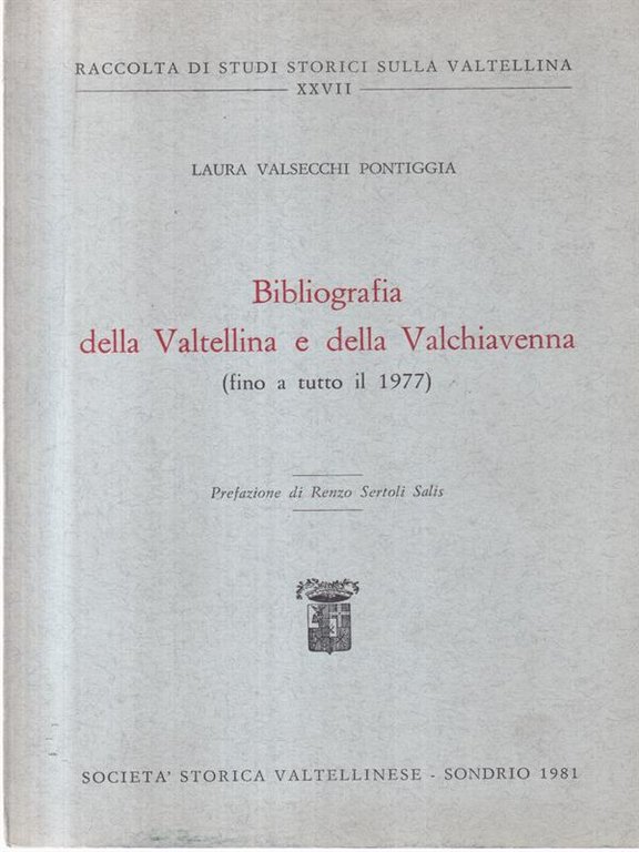 Bibliografia della Valtellina e della Valchiavenna | Immagine Gallery 2