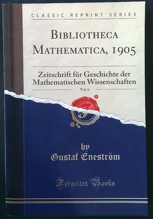 Bibliotheca Mathematica 1905 vol. 6
