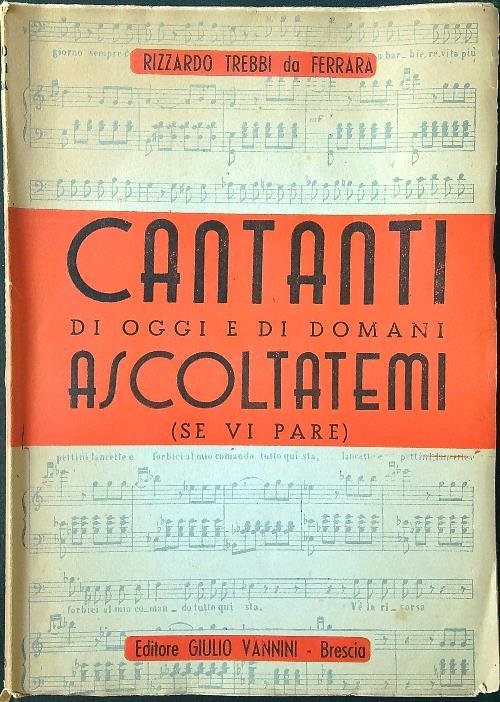 Cantanti di oggi e di domani ascoltatemi (se vi pare)