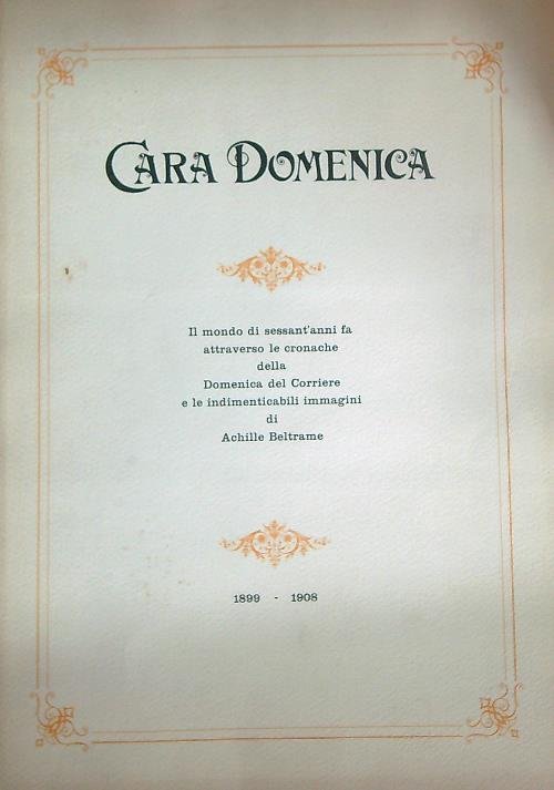 Cara Domenica 1899/1908