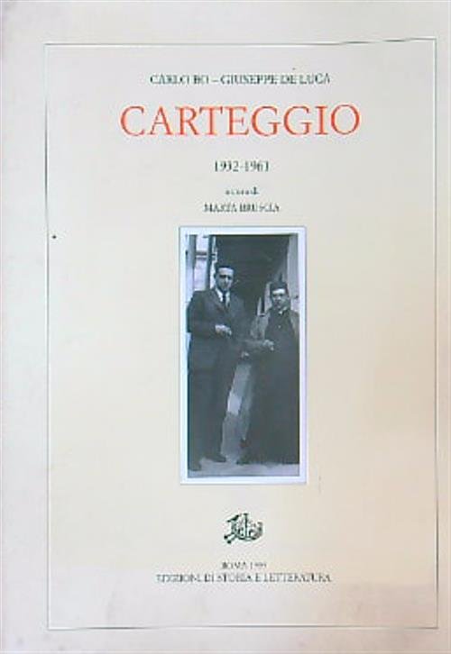 Carteggio (1932-1961) | Immagine principale