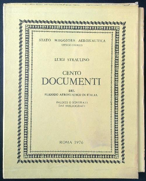 Cento documenti del periodo aerostatico in Italia | Immagine principale