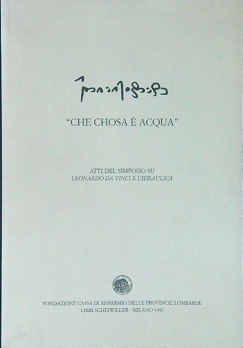 Che chosa e' acqua | Immagine principale