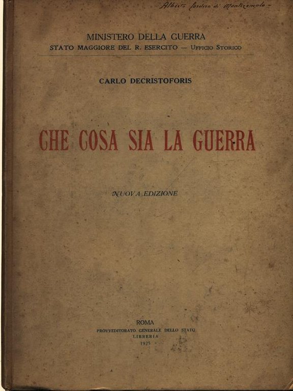 Che cosa sia la guerra