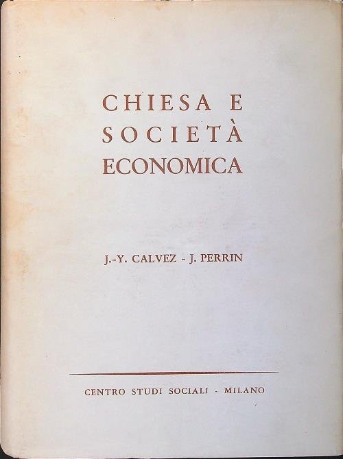 Chiesa e societa' economica