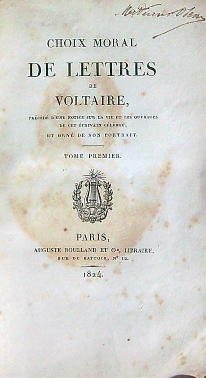 Choix Moral De Lettres tome I | Immagine Gallery 2