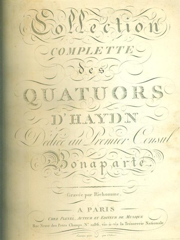 Collection complette des Quatuors d'Haydn