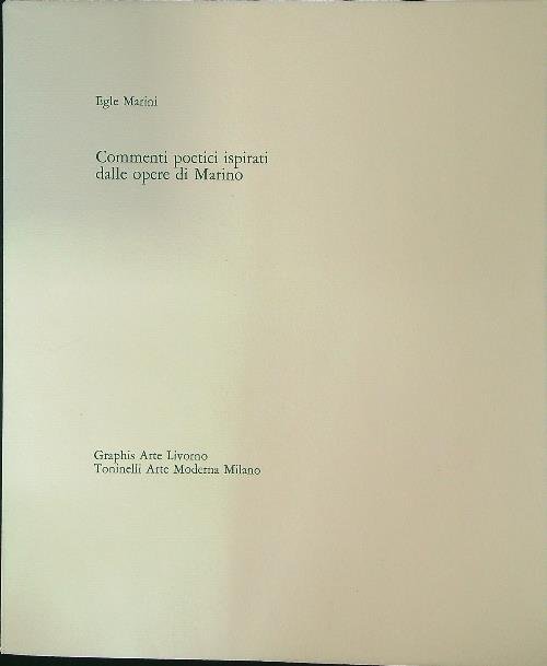 Commenti poetici ispirati dalle opere di Marino
