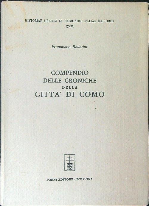 Compendio delle croniche della citta' di Como