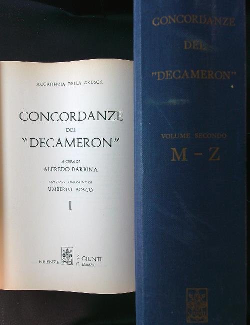 Concordanze del Decameron 2 voll.
