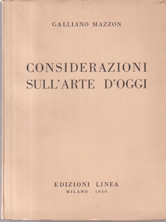 Considerazioni Sull'Arte D'Oggi