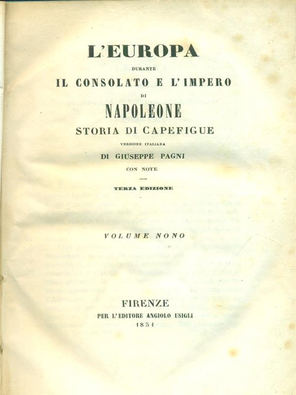 Consolato E Impero di Napoleone 5 voll.