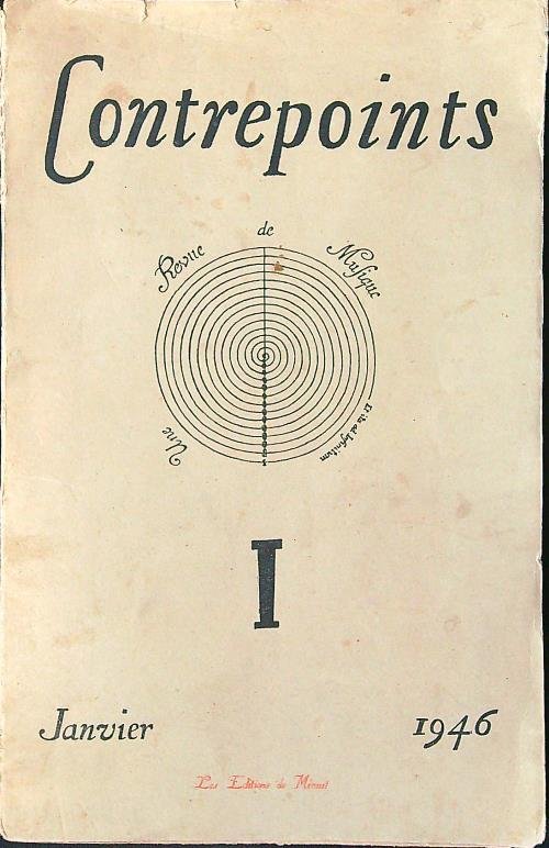 Contrepoints n. 1/janvier 1946