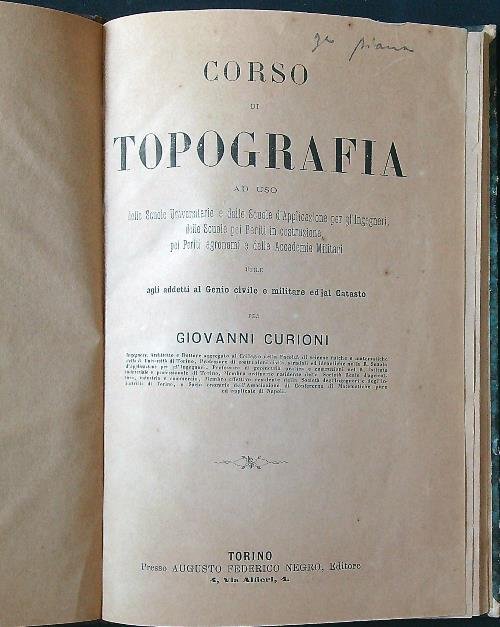 Corso di topografia. Tavole
