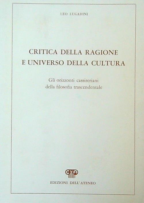 Critica della ragione e universo della cultura | Immagine Gallery 2