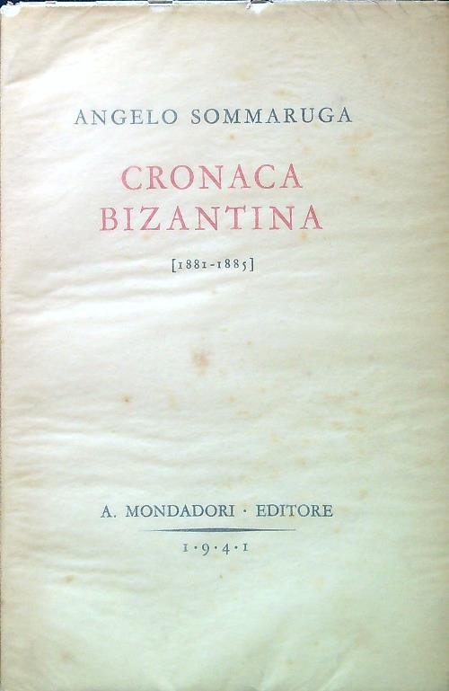 Cronaca bizantina (1881-1885)