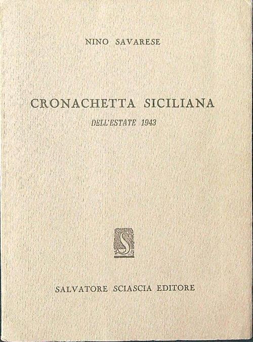 Cronachetta siciliana dell'estate 1943 | Immagine principale