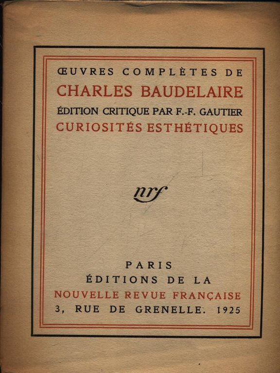 Curiosites esthetiques