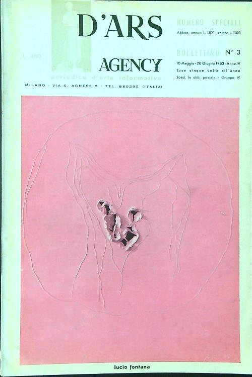 D'ars Agency Bollettino n. 3 10 maggio - 20 giugno … | Immagine principale