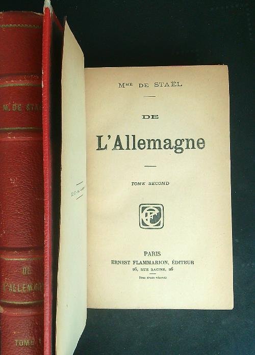 De l'Allemagne 2 vv