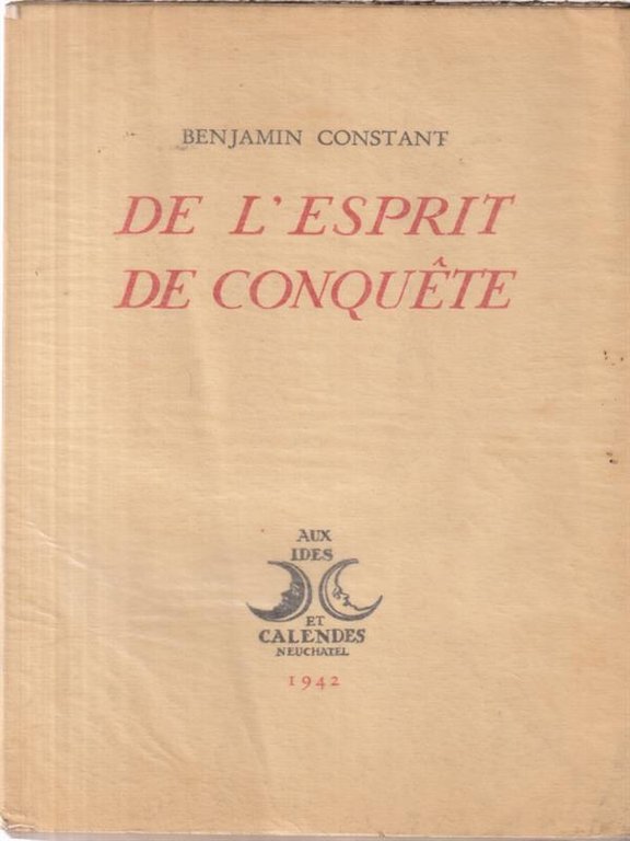 De l'esprit de conquete