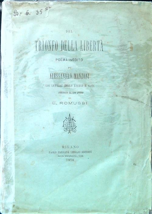 Del trionfo della liberta'