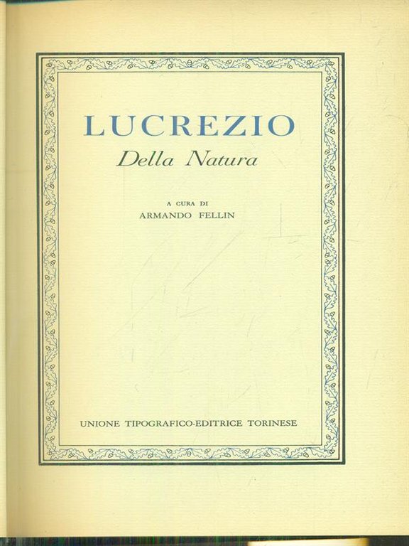 Della natura