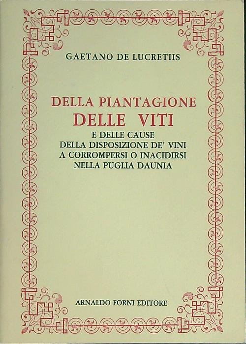 Della piantagione delle viti