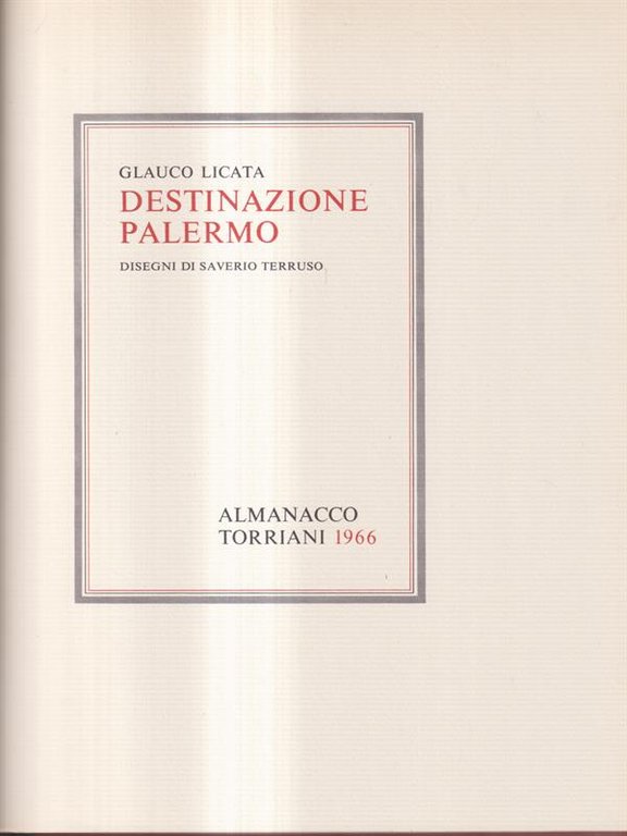Destinazione Palermo. Almanacco Torriani. 1966 | Immagine Gallery 2