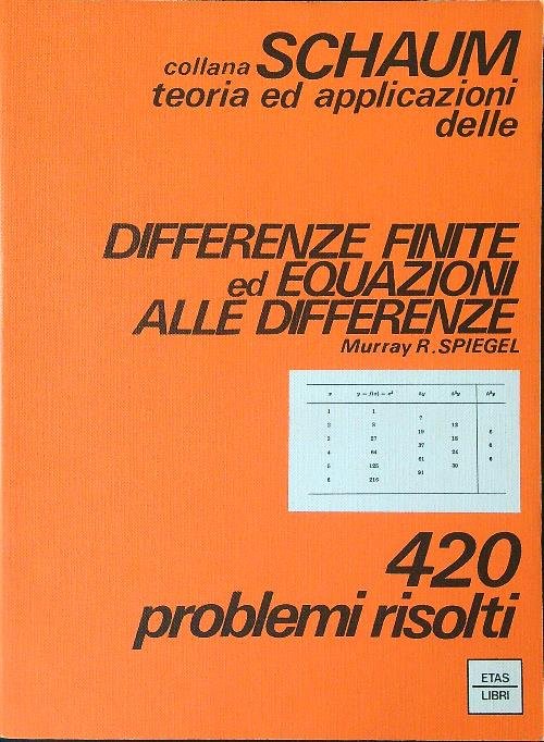 Differenze finite ed equazioni alle differenze