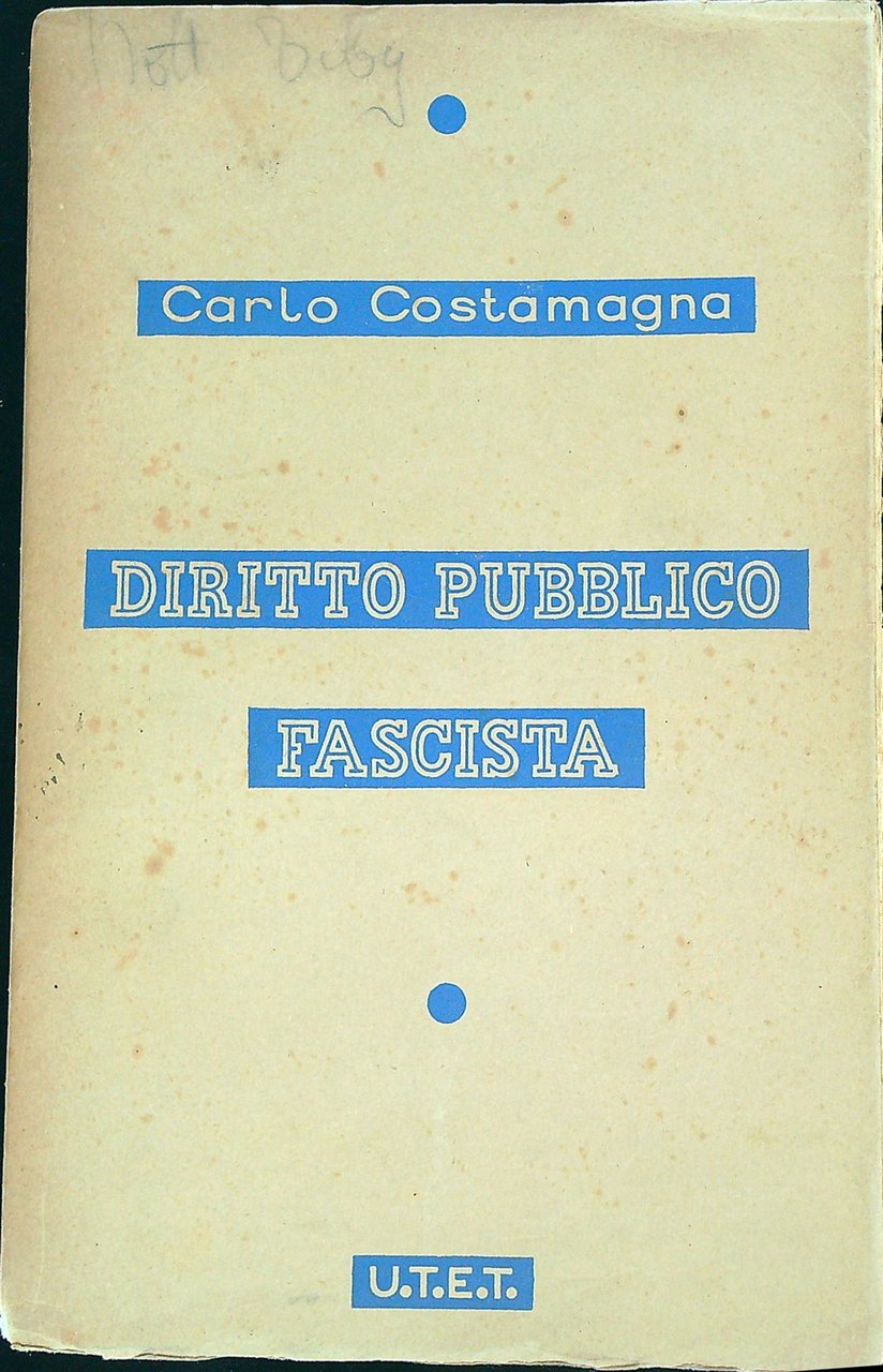 Diritto pubblico fascista | Immagine principale
