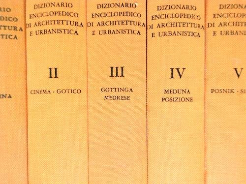 Dizionario enciclopedico di architettura e urbanistica. 6 volumi