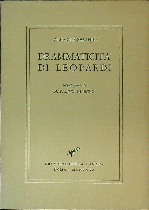 Drammaticita' di Leopardi