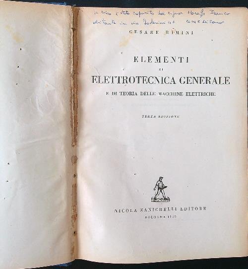 Elementi di elettrotecnica generale e di teoria delle macchine elettriche