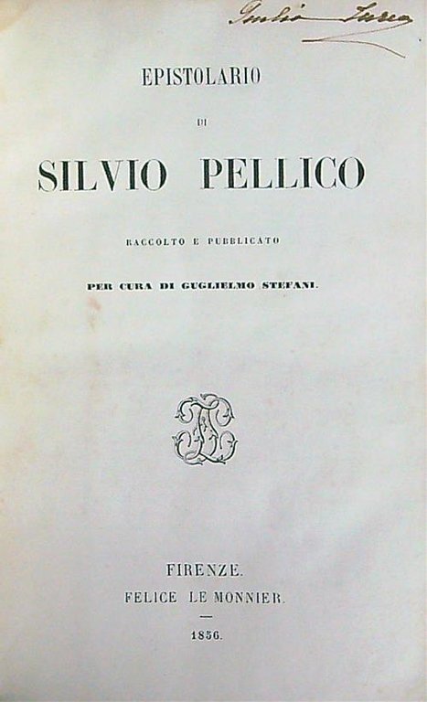 Epistolario di Silvio Pellico