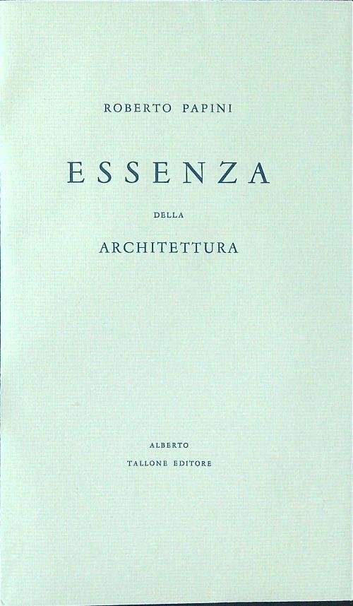 Essenza dell'architettura