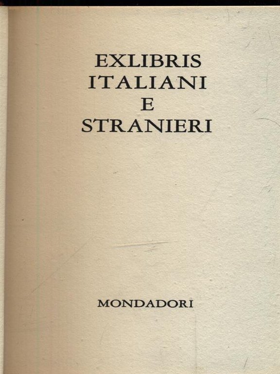 Exlibris italiani e stranieri | Immagine Gallery 2