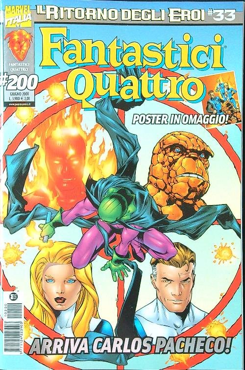 Fantastici Quattro n. 200/giugno 2001 pubblicazione mensile