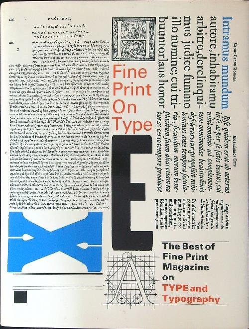 Fine print on type