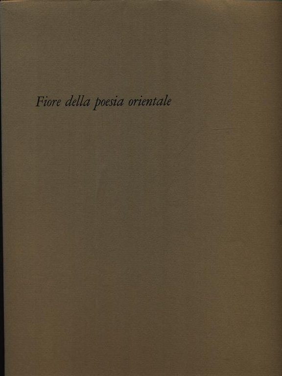 Fiore della poesia orientale