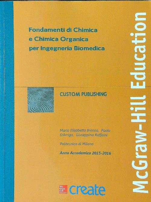 Fondamenti di chimica e chimica organica per ingegneria biomedica