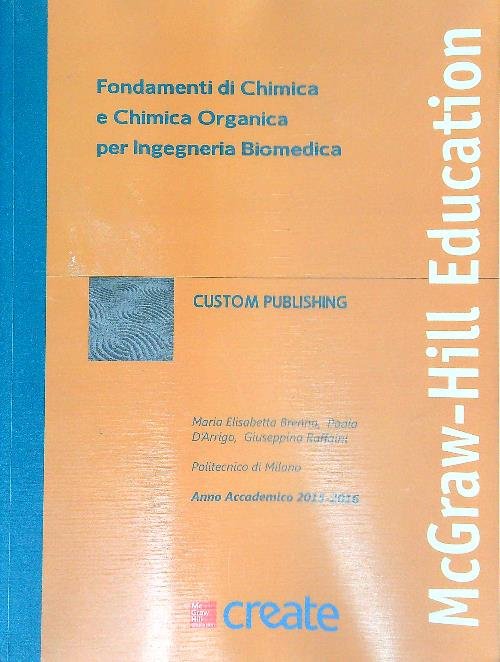 Fondamenti di chimica e chimica organica per ingegneria biomedica