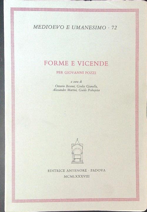 Forme e vicende per Giovanni Pozzi