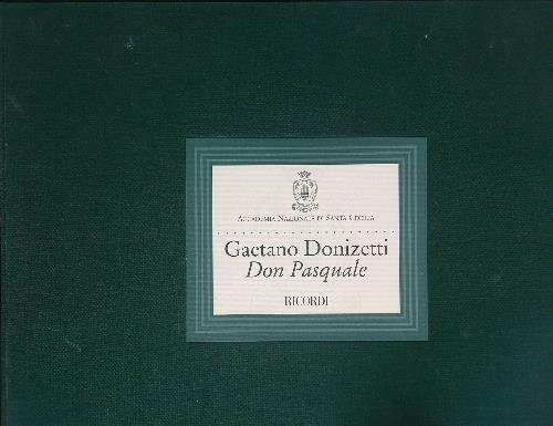 Gaetano Donizetti Don Pasquale